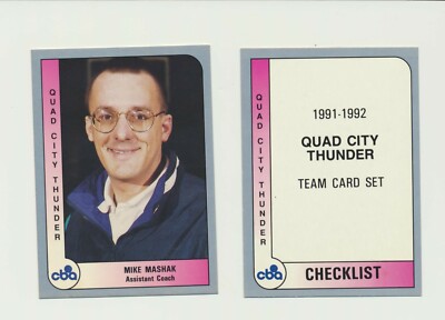 Partial Team Set of 1991/92 ProCards Quad City Thunder (PEO) 