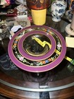 Hand Painted Glass Compote — photo 1
