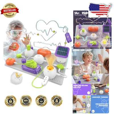Interactive Science Kit: 150+ No-Solder Electronics Projects for Kids Ages 5-10