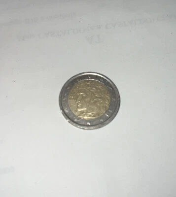 Pièce de monnaie Italie 2 euro 2002 - Italie -Dante Alighieri - - Photo 1/2