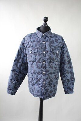 STUSSY VINTAGE DOWN PUFFER JACKET CAMO SIZE L