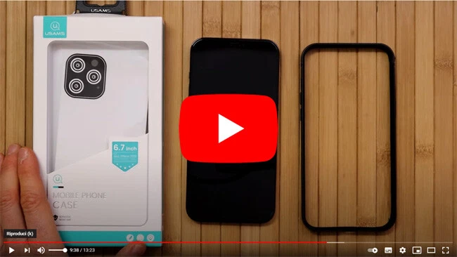 Custodia laterale bumper ALLUMINIO USAMS per Apple iPhone 12 Pro Max 6.7" slim - Immagine 2 di 4