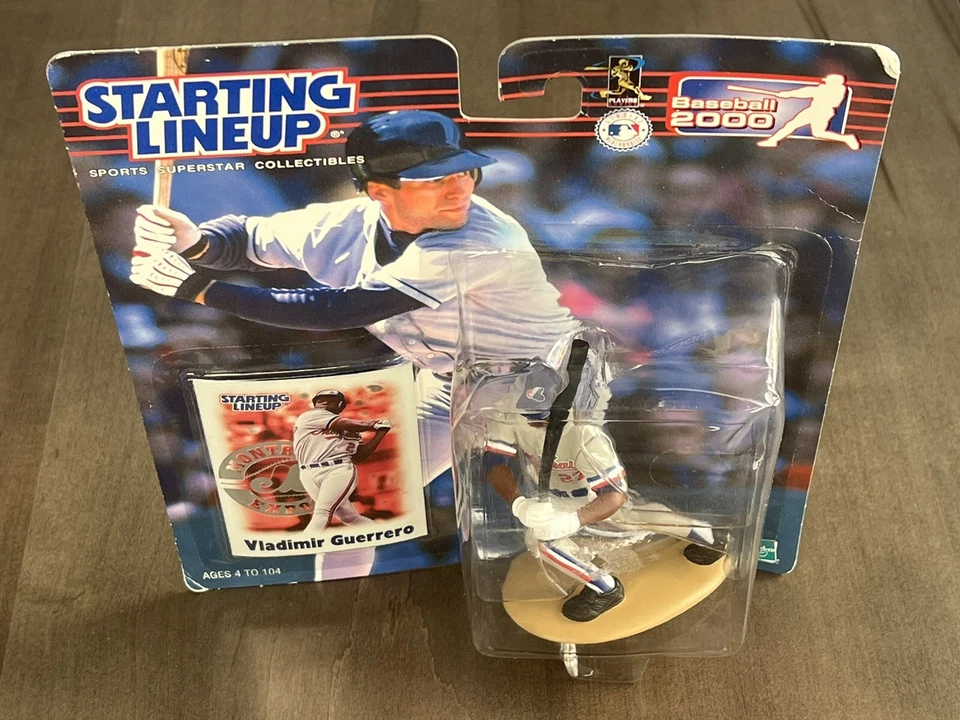 Figura inicial 2000 Vladimir Guerrero con tarjeta de béisbol Montreal Expos Foto 4 de 4