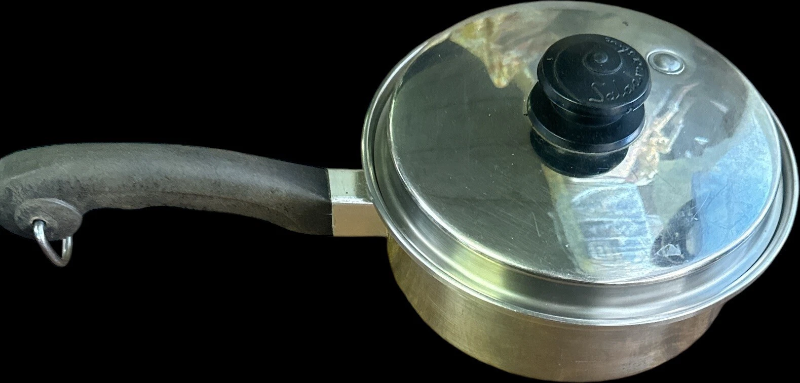 Vintage Saladmaster 8” Saucepan Pan 18-8 Tri-Clad Stainless Steel
