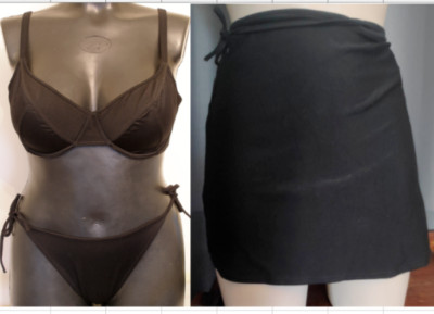 Footprints Swim Damen Bügel Bikini SET Gr.75F UK 34E  + 12 M Slip + Wickel Rock