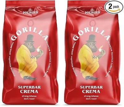 Joerges FF01GOSB Espresso Gorilla Super Bar Crema, 1 kg (Pack of 2)
