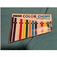 Lash-Tamaron Xylophone Kids One Size Multicolor Vintage 12 Note Color Chime