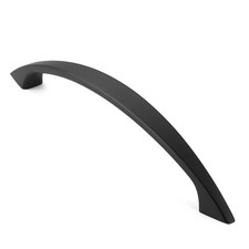 10 Solid Kitchen Cabinet Arch Door Drawer Handles Pull Hardware M243 Matte Black
