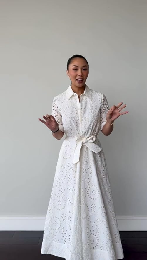 ZARA NEW WOMAN ss25 ZW COLLECTION EMBROIDERED SHIRT DRESS