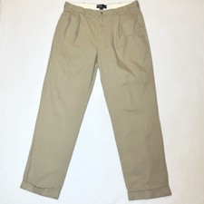 Vintage Polo Ralph Lauren Pants Mens 38x34 Pleated Cuffed Hammond Chino Trousers