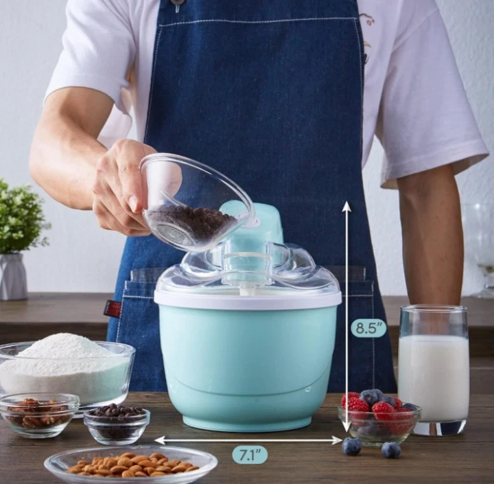 Máquina eléctrica helados 1 qt подготовительное мороженое, мороженое, йогур и сорбет azul - Изображение 4 из 4