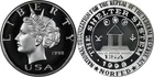 Scarce 1998 NORFED Original Liberty Design 1 oz .999 Silver Round - 1st Issue!