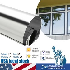 One Way Mirror Tint Window Film Privacy Protect UV Reflective Sun Block For Home