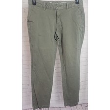 Eddie Bauer Womens Pants Legend Wash Slim Straight Leg Green Size P10