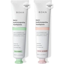 Boka Fluoride Free Toothpaste - Nano Hydroxyapatite, Remineralizing, Sensitive