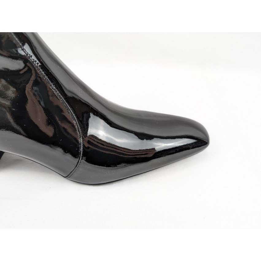 Stivali Saint Laurent Paris XIV con cerniera in nero nuovi con etichette 44