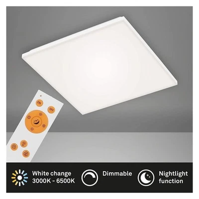 Briloner  Frameless LED Panel 24W Dimmbar Fernbedienung Quadratisch Weiß - Bild 1 von 4