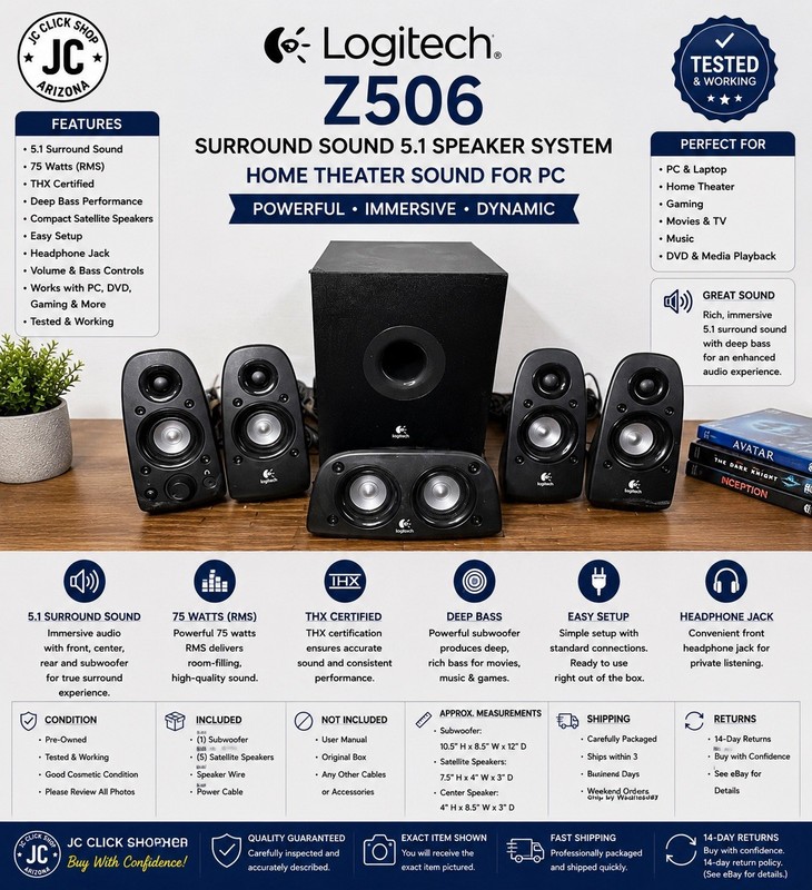 Logitech Z-680 5.1 Speaker System