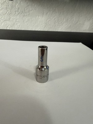 MATCO Tools AI5M6, 1/4'' Drive, 5mm. Socket Mid  Deep, 6 Point.