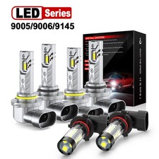 For Chevy Avalanche 2002-2005-6x LED Headlight Bulbs High Low Beam Fog Light