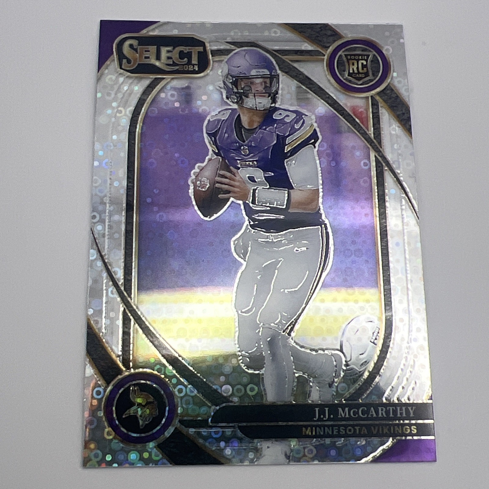 2024 Panini Select - Club Level J.J. McCarthy #246 Disco Prizm (RC)
