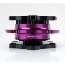 NRG SRK-R200BK-PP SFI Keyway Quick-Release Black Shinny Body/Purple Shinny Ring