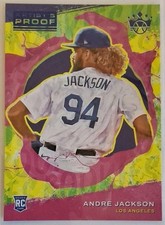 2022 Diamond Kings Baseball Artist's Proof Blue #156 Andre Jackson RC - Dodgers