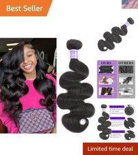 16A Brazilian Virgin Body Wave Hair Bundles - 100 Unprocessed Natural Black
