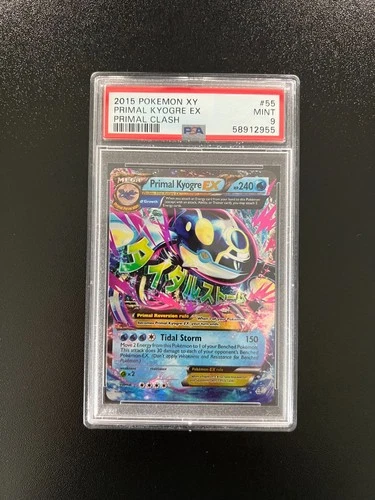 Primal Kyogre EX 55/160 - Half Art - XY Primal Clash - PSA 9