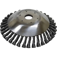 Wire Weed Brush 1'' Bore Size Cup Brush conical shape Minimum 1.6 HP; 385-712
