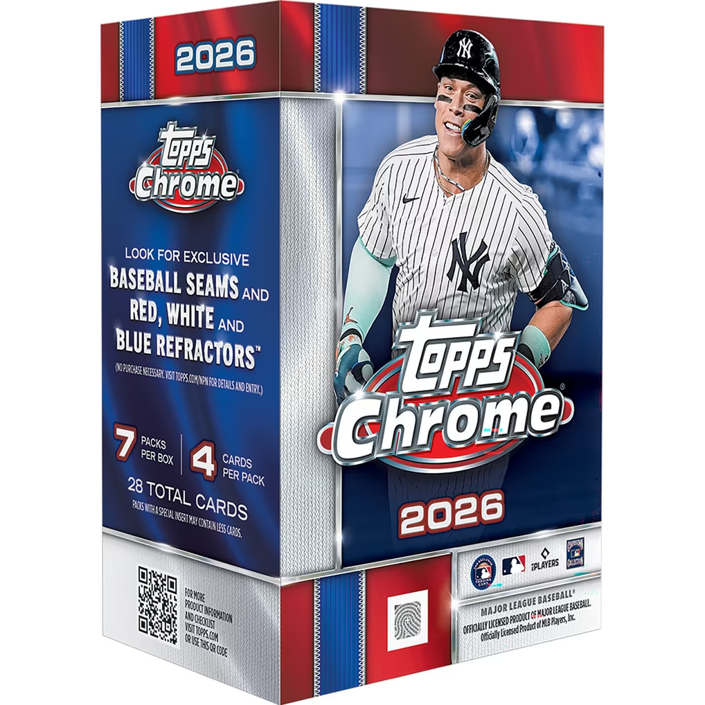 SALE- 2026 Topps Chrome Baseball Factory Sealed Value Box