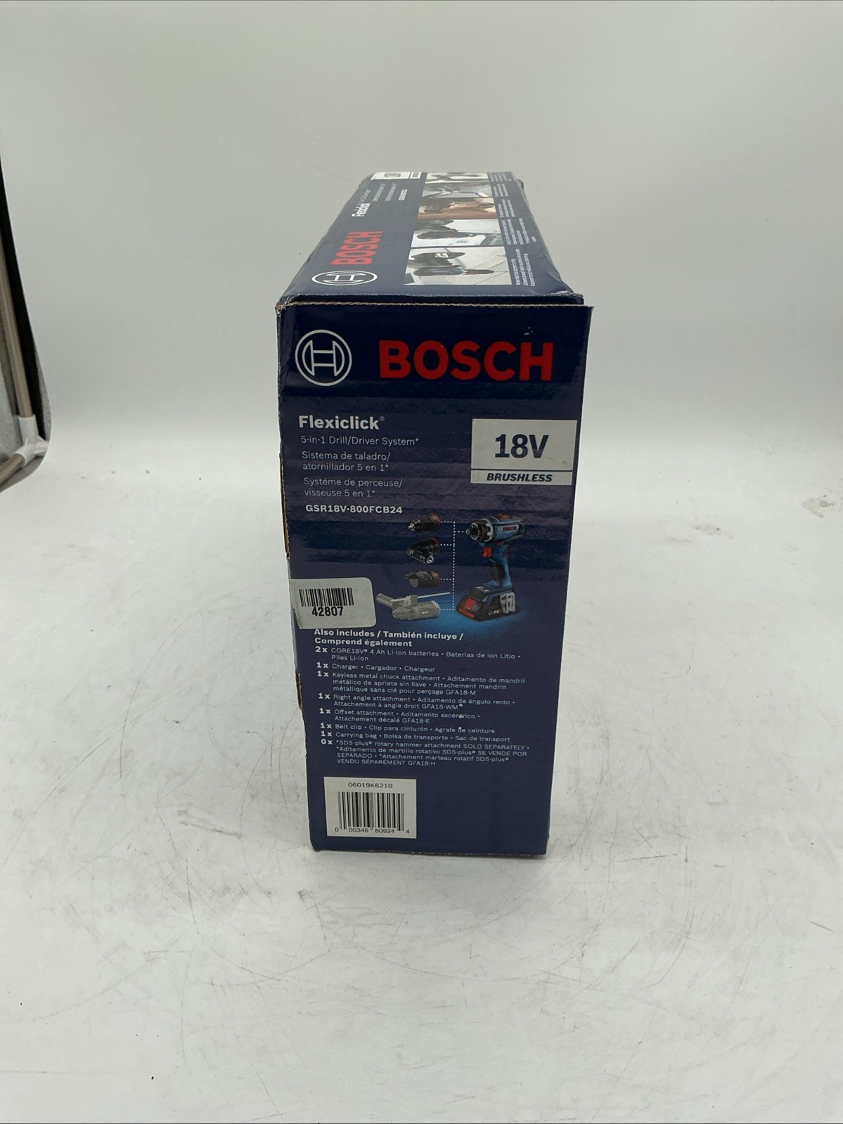 Bosch GSR18V-800FCB24 18V Brushless Flexiclick 5-In-1 Drill Driver Kit w/Battery