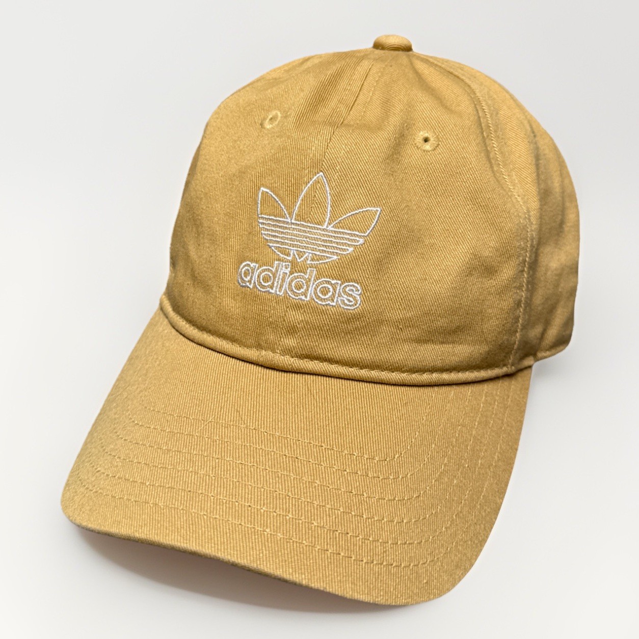 Adidas Trefoil Hat Ball Cap Mens Strapback Adjustable Brown 