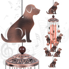 Outdoor Dog Wind Chimes, Gifts for Mom Grandma Family, Music Wind Catcher, M