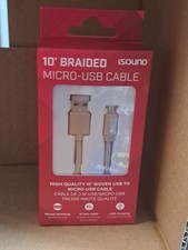 10' BRAIDED MICRO USB CABLE