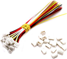 20 Sets Mini Micro Sh 1.0 Jst 4-Pin Connector Plug Male with 150Mm Cable  Femal