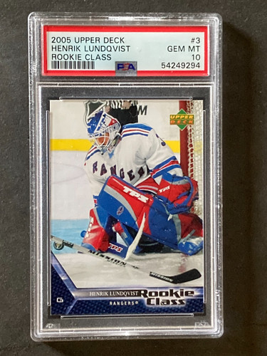 Henrik Lundqvist #3 2005 Upper Deck Rookie Class card