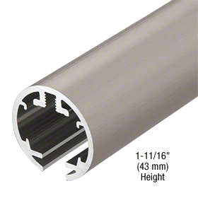 CRL HYD84BN Brushed Nickel 84" Hydroslide Sliding Shower Door Upper Track - Picture 2 of 3