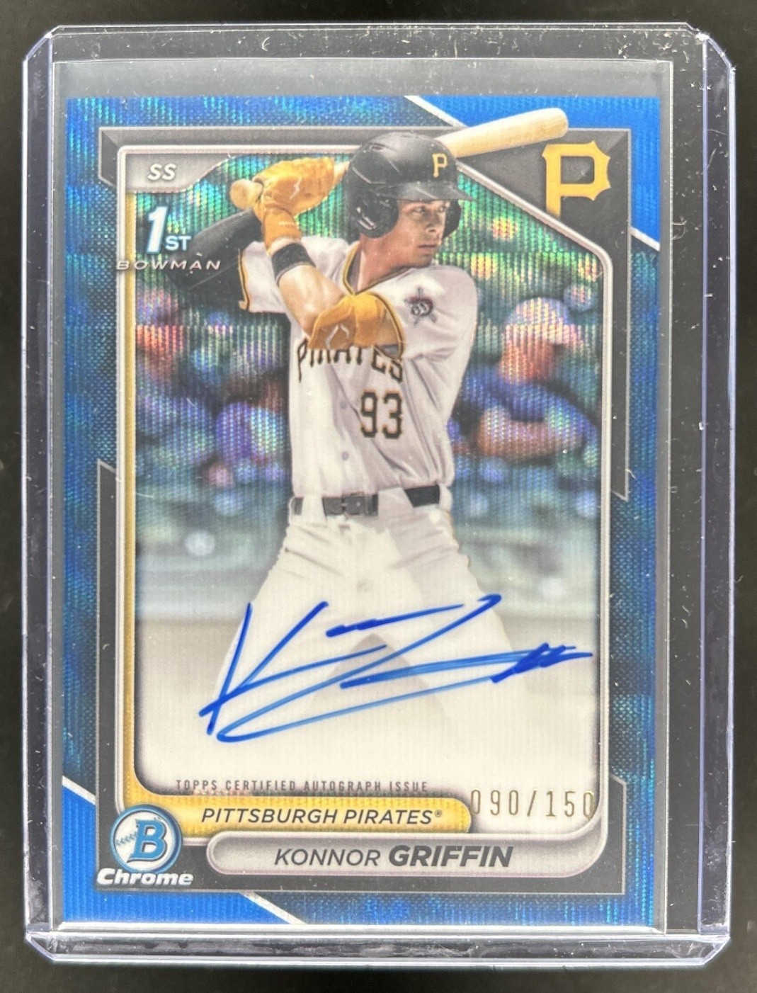 2024 Bowman Draft Konnor Griffin Chrome Auto Blue Wave Refractor 1st #/150