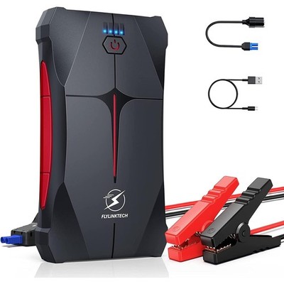 FLYLINKTECH Starthilfe Powerbank für Pkw 5000A 12V Tragbare Auto Starthilfe（Bis