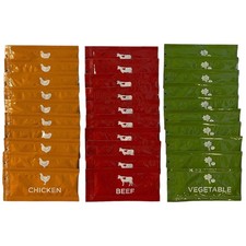 Reduced Sodium Broth Variety Bundle with  20 Each Beef, Chicken & veg (free Ship