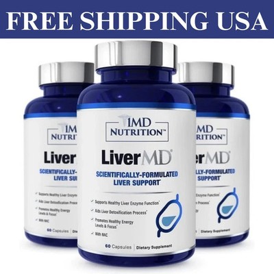 3 Pack 1MD Dietary Liver LiverMD Support Nutrition nutritional supplement Latest