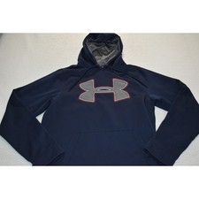 Under Armour Hoodie Mens Size Small Loose Blue ColdGear Polyester