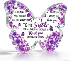 Best Sister Ever Gifts Birthday Gifts for Sister from Sisters Acrylic Plaque Des