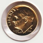 24k Gold Plate Rare Old US 1981 Liberty Roosevelt Dime Collector Collection Coin
