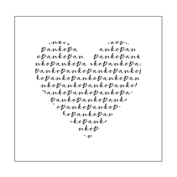 "PräGeschablone \"Danke\" Vaessen Creative FüR Karten, Scrapbooking, Basteln"-image
