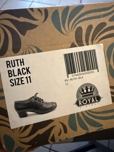 Mujer Royal Vintage Oxford Ruth Zapatos Talla 11 - Imagen 3 de 14