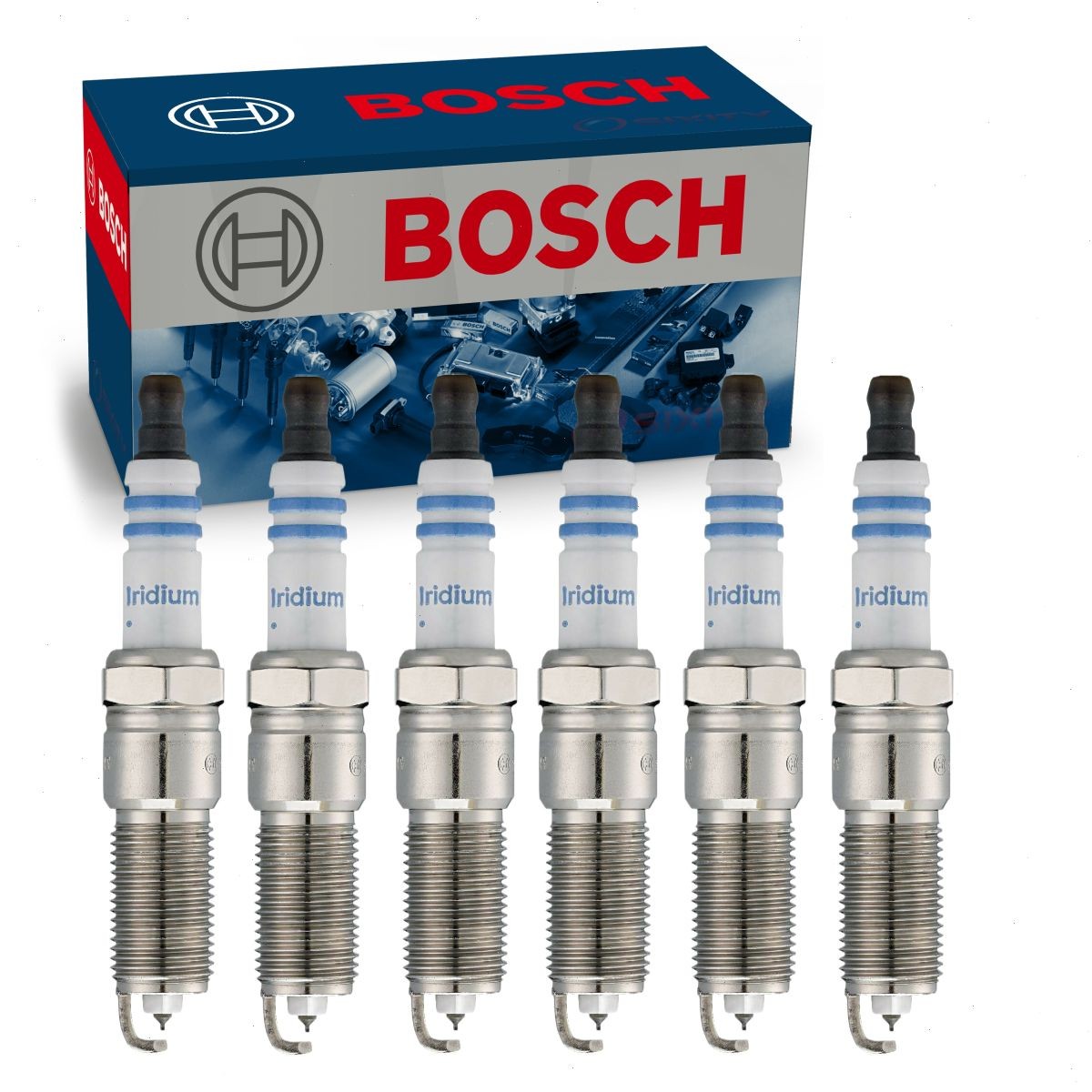 6 pc Bosch Double Iridium Spark Plugs for 2007-2009 Saturn Aura 3.6L V6 cr