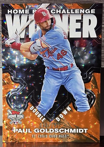 2024 Topps Home Run Challenge Double Down Winner Paul Goldschmidt 033/201 Orange