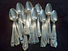 Silverplate Flatware Lot of  50 Serving Tablespoons Table or Craft Use 8"